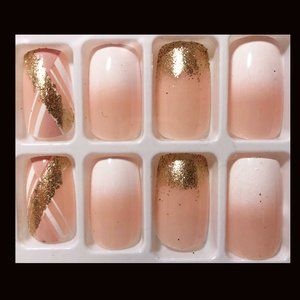 VIVO 24pcs Press on Nails Medium Manicure Artificial False Fake Nails Tips #111